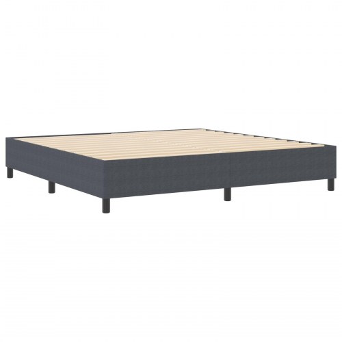 Box Spring Seng Mørkegrå 200x200 cm Corduroy Stof