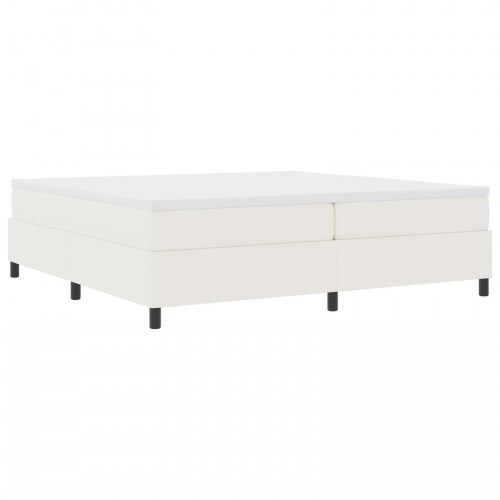 Box Fjederseng Creme 200x200 cm Cordfløjl