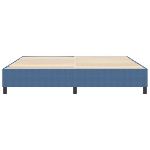Boxspring Seng Blå 200x200 cm Corduroy Stof