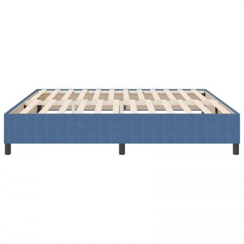Boxspring Seng Blå 200x200 cm Corduroy Stof