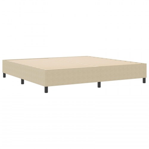 Box Spring Seng Lys Grøn Grå 200x200 cm Corduroy Stof