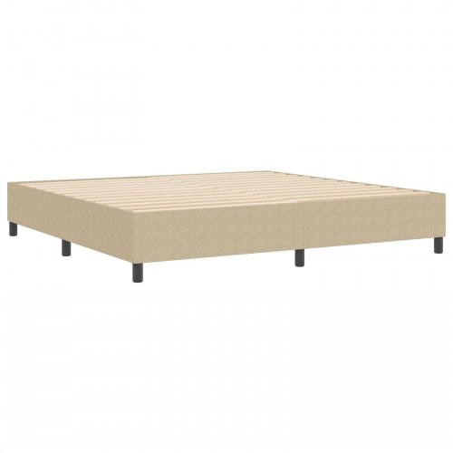 Box Spring Seng Lys Grøn Grå 200x200 cm Corduroy Stof