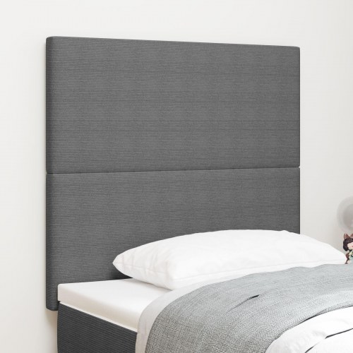 Hovedgærde Enkel Design Lys Grå 90 cm Corduroy Stof