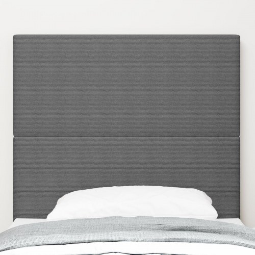 Hovedgærde Enkel Design Lys Grå 90 cm Corduroy Stof