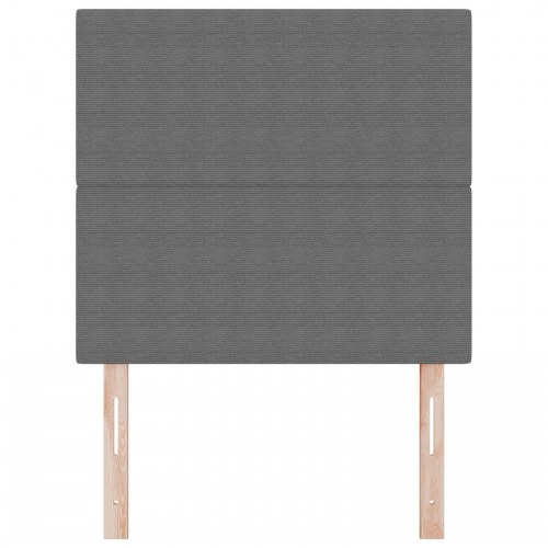 Hovedgærde Enkel Design Lys Grå 90 cm Corduroy Stof