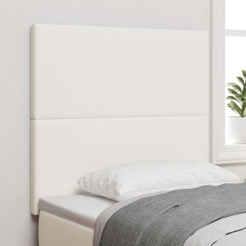 Sengegavl Enkel Design Creme 90 cm Cordfløjl