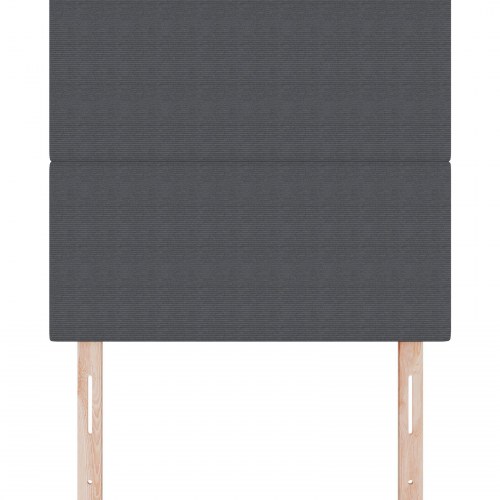 Hovedgærde Enkel Design Mørkegrå 100 cm Corduroy Stoff