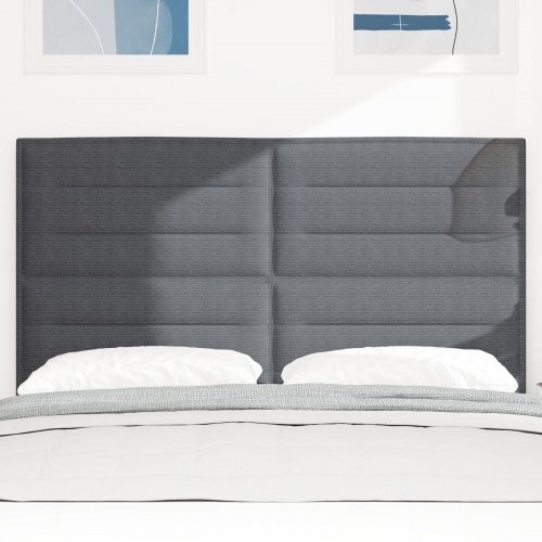 Hovedgærde Enkel Design Mørkegrå 140 cm Corduroy Stof