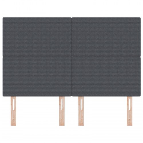 Hovedgærde Enkel Design Mørkegrå 140 cm Corduroy Stof