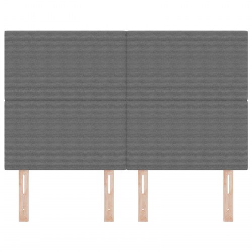 Sengegavl Enkel Design Lys Grå 160 cm Corduroy Stof