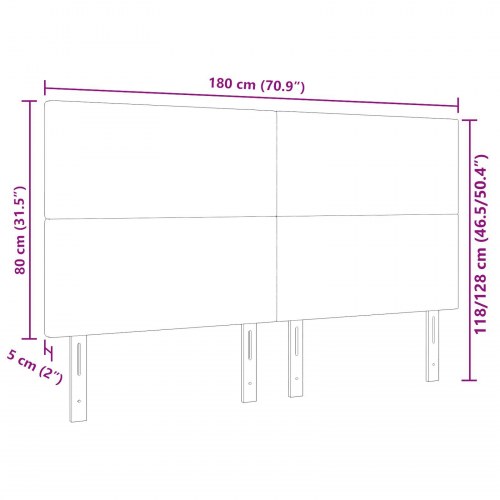 Senggavl Enkel Design Mørkegrå 180 cm Corduroy Stof