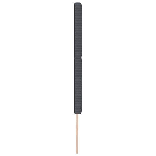 Sengegavl Enkel Design Mørkegrå 200 cm Cordurojstof