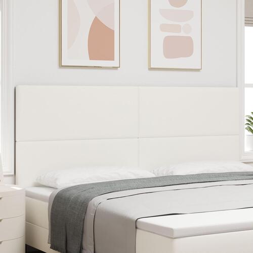 Sengegavl Enkel Design Creme 200 cm Cordfløjl