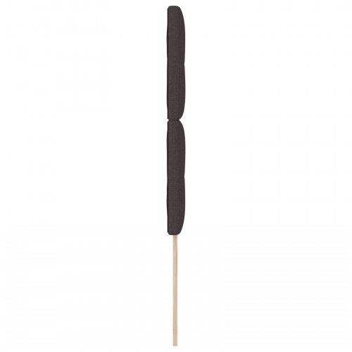 Hovedgavl Knapper Tufted Mørk Brun 80 cm Stof