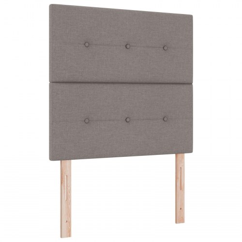 Sengegavl Med Knapper Taupe 90 cm Stof