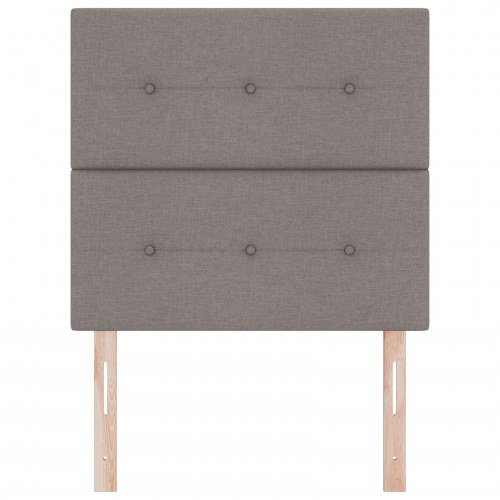 Sengegavl Med Knapper Taupe 90 cm Stof