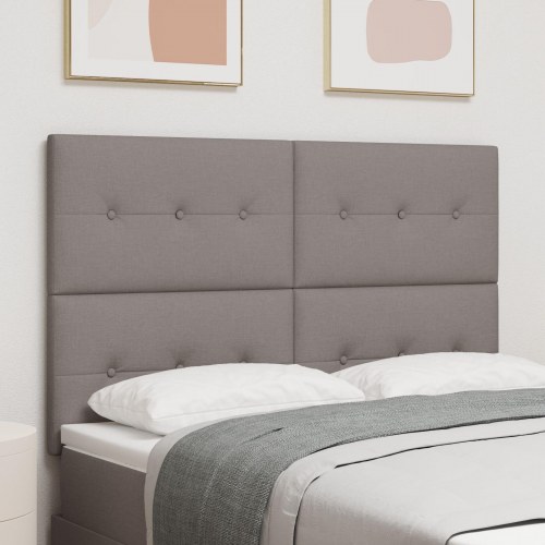 Hovedgavl Knapper Tufted Taupe 140 cm Stof