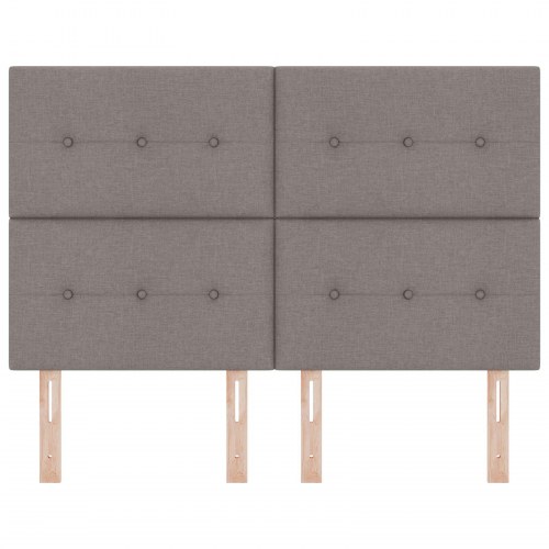Hovedgavl Knapper Tufted Taupe 140 cm Stof