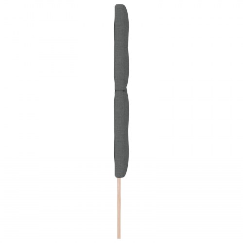 Senggavl Med Knapper Grå 160 cm Stof
