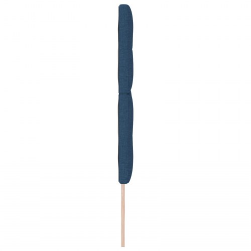 Hovedgærde med knapper, tufted, Blå, 160 cm, Stof