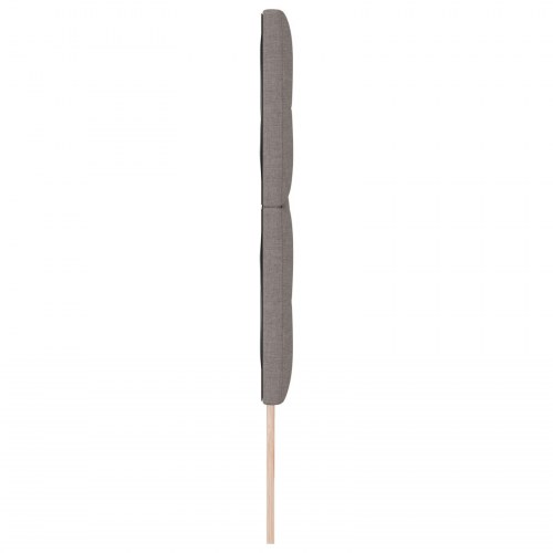 Sengegavl med knapstik taupe 180 cm stof