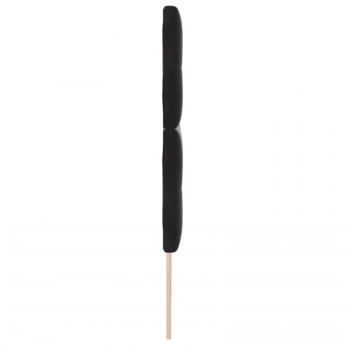 Hovedgavl Knap-Quiltet Sort 180 cm Fløjl