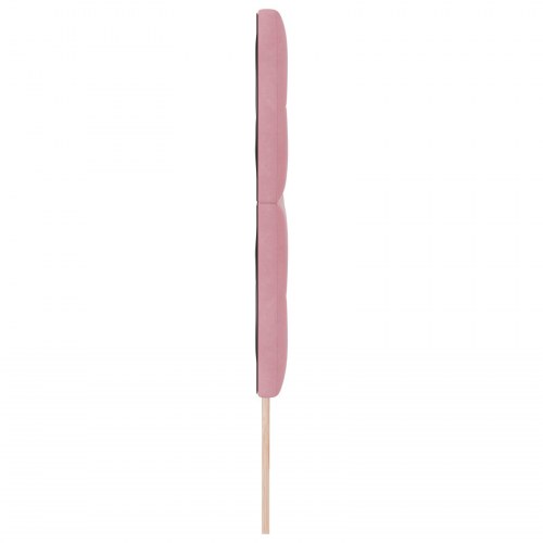 Hovedgærde Knapbetrukket Pink 180 cm Fløjl