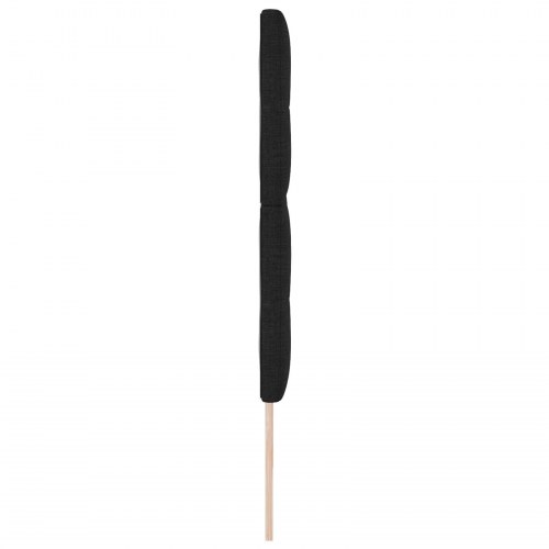 Sengegavl Med Knapper Sort 200 cm Stof