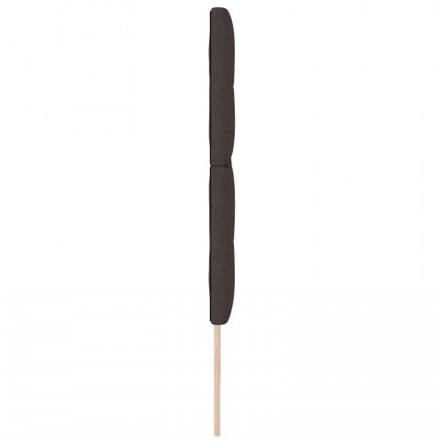 Sengegavl med knapper, Mørkebrun, 200 cm, Stof
