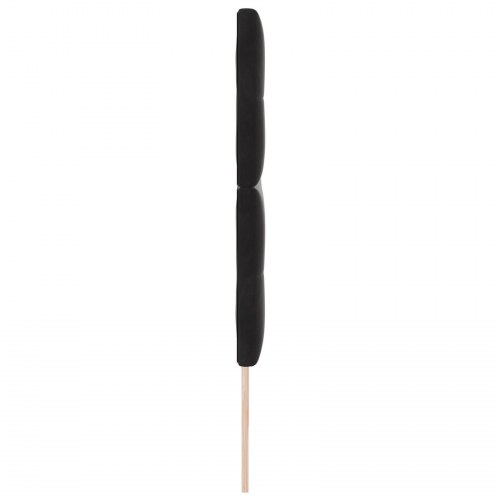 Hovedgavl Med Knapper Sort 200 cm Fløjl
