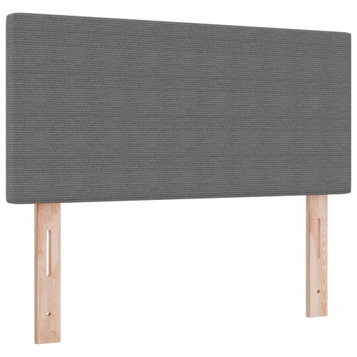 LED Hovedgærde Enkel Design Lysegrå 80 cm Corduroy Stof