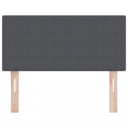LED Hovedgavl Simple Design Mørkegrå 80 cm Corduroy Stof