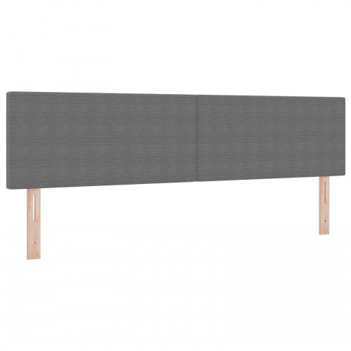 LED Hovedgærde Enkel Design Lys Grå 90 cm Cordurojstof