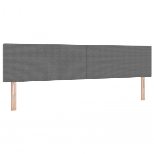 LED Hovedgærde Enkel Design Lys Grå 100 cm Corduroy Stof