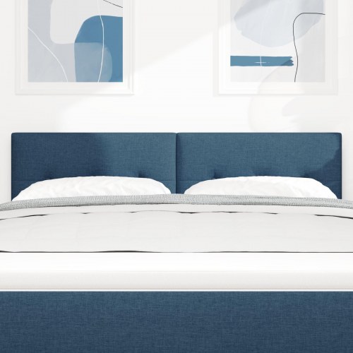 LED Senggavl Med Knapper Blå 72 cm Stof
