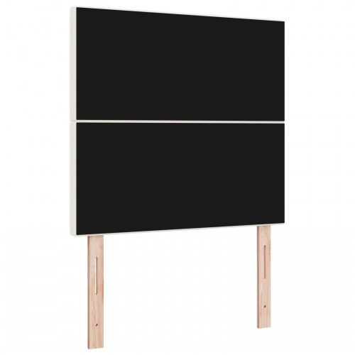 LED Hovedgærde i cremefarvet cordfløjl, 80 cm