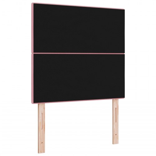 LED Hovedgavl Pink 90 cm Fløjl