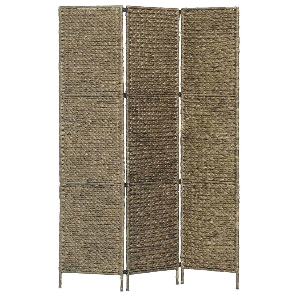 Rumdeler med 3 paneler 116 x 160 cm vandhyacint brun