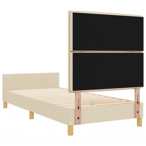 Sengestel - Creme, 90x200 cm, Stof