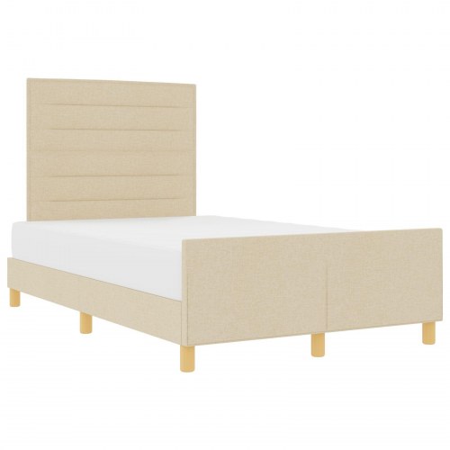 Sengestel Creme 120x200 cm Stof