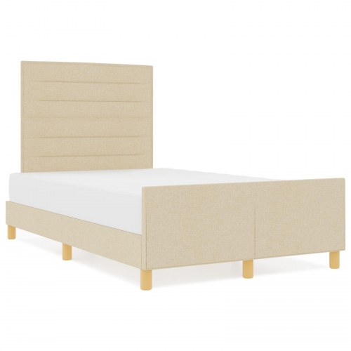 Sengestel Creme 120x200 cm Stof
