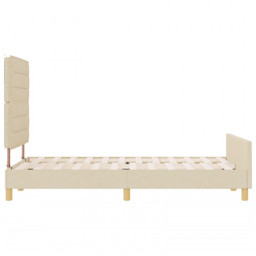 Sengestel Creme 120x200 cm Stof