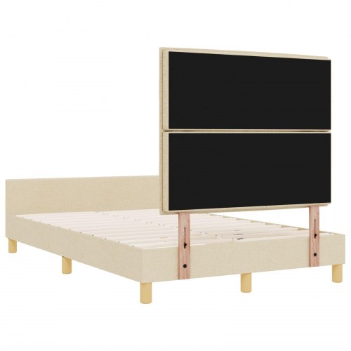 Sengestel Creme 120x200 cm Stof