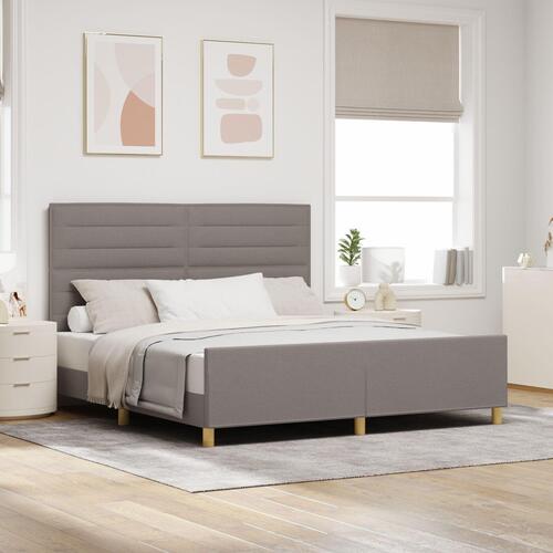 lamelbund i Taupe, 180x200 cm, Stof