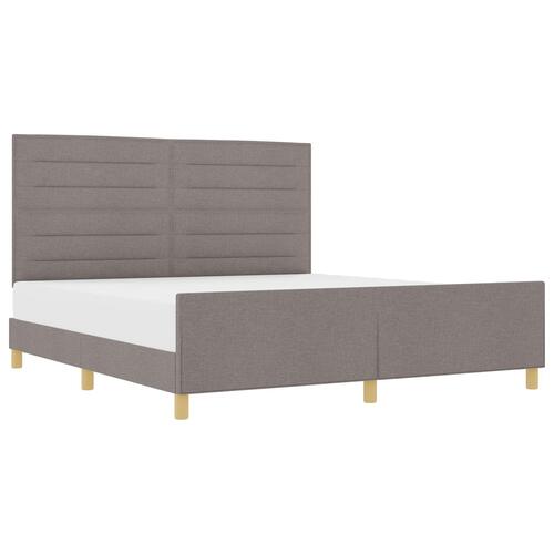 lamelbund i Taupe, 180x200 cm, Stof