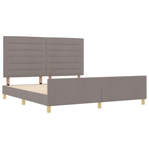 lamelbund i Taupe, 180x200 cm, Stof
