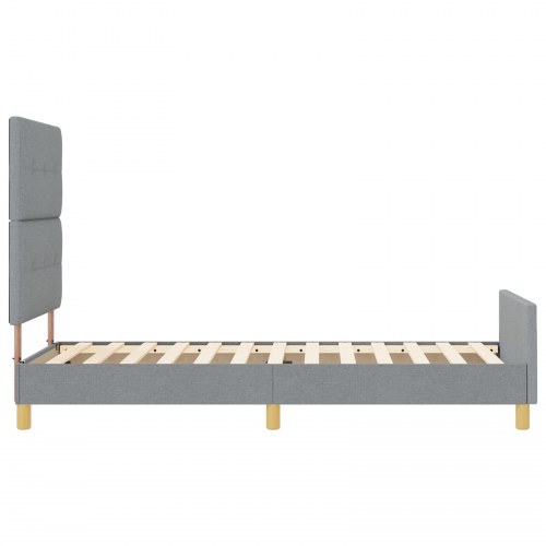 lamelbund Lys Grå 90x190 cm Stof