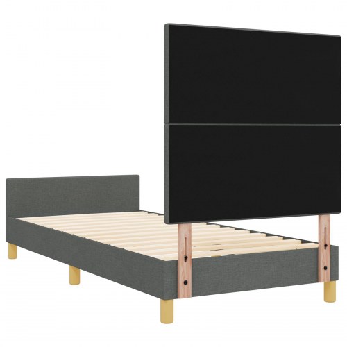 Sengestel Mørkegrå 100x200 cm Stof
