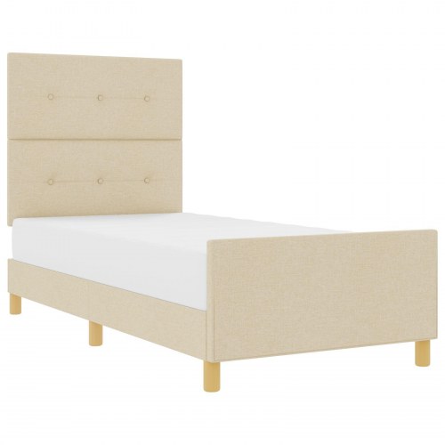 Sengestel Creme 100x200 cm Stof