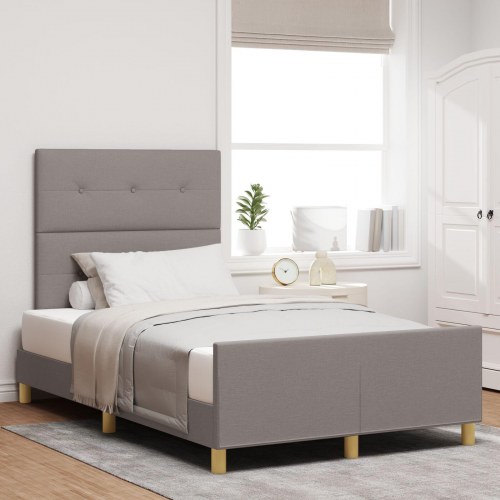 Sengestel Taupe 120x200 cm Stof